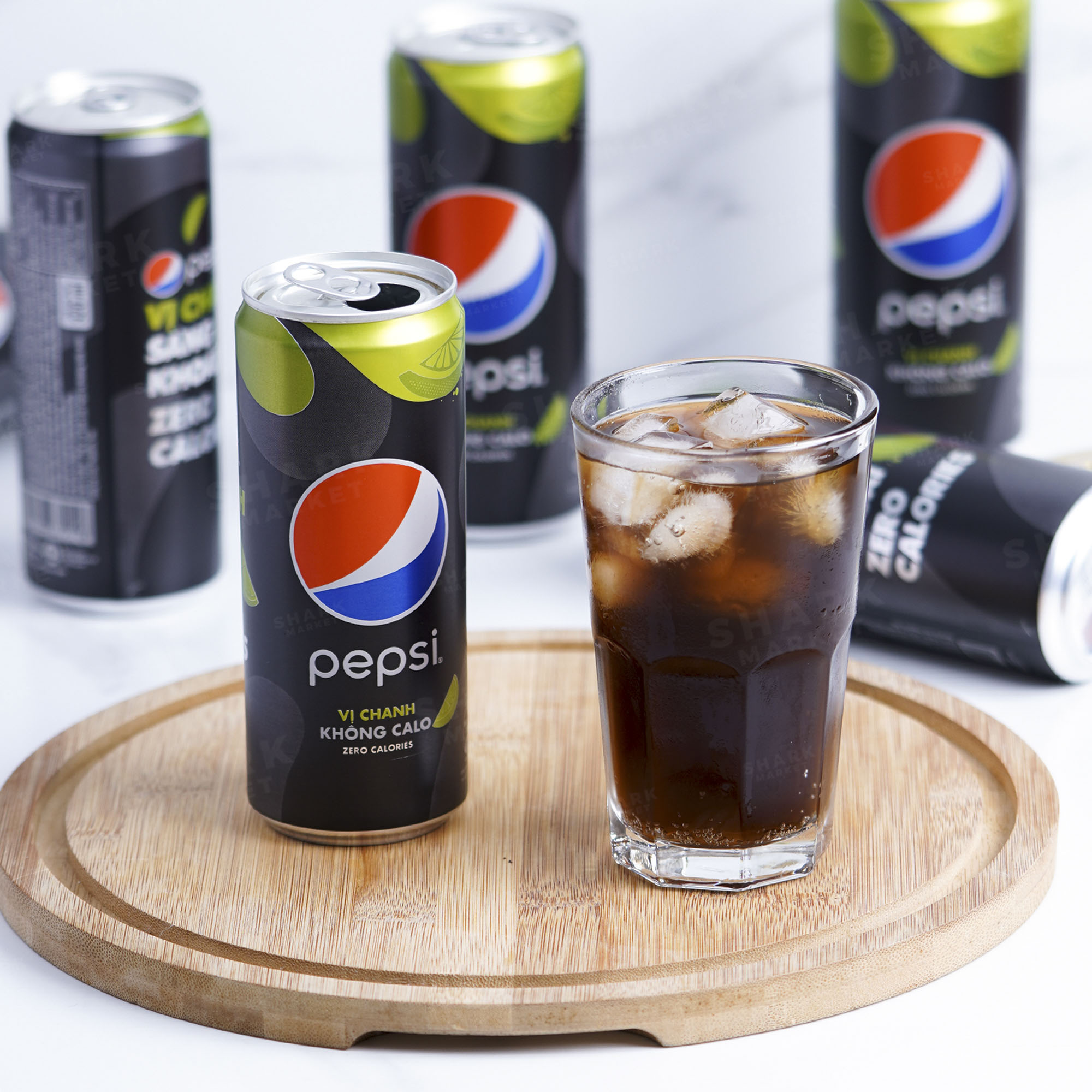 Nước Ngọt Pepsi Không Calo Vị Chanh 330 ML - SHARK MARKET